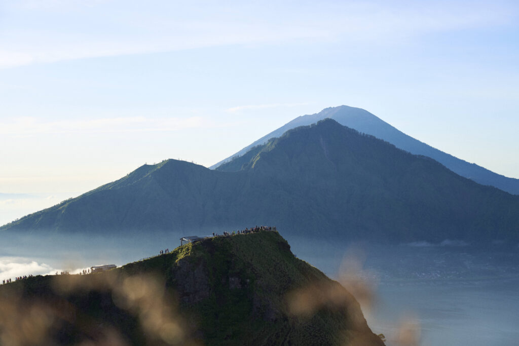 Mont batur vu depuis l'autre bout du c